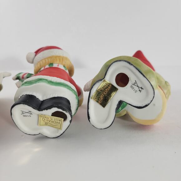 3pc Vintage Ceramic Kids with Musical Instruments Christmas Set HOMCO - Picture 6 of 6